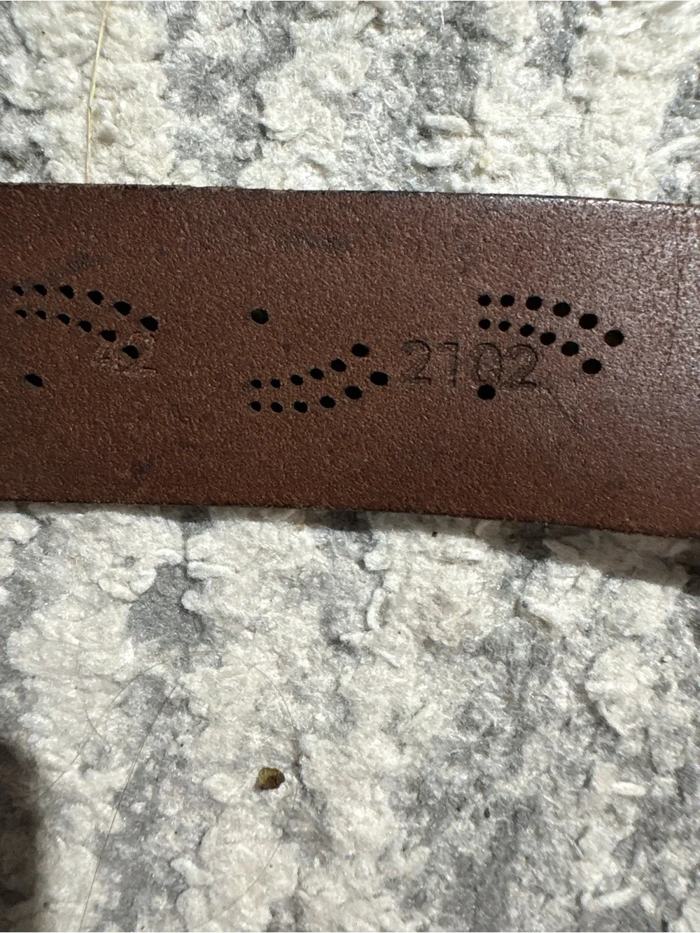 Vintage brown big buckle belt